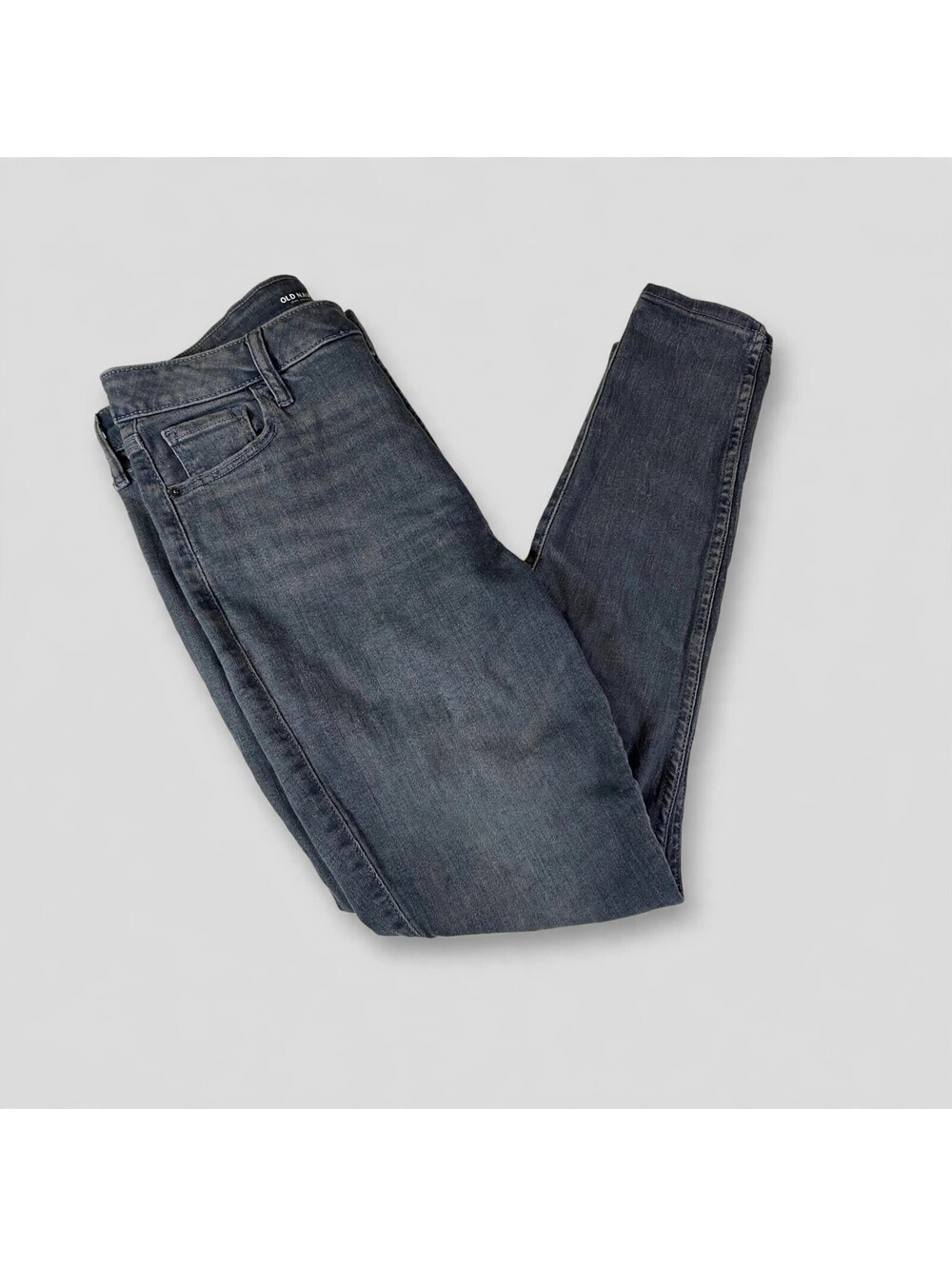 Old Navy Women's 14 Gray Extra High-Rise Rockstar Super Skinny Jeans